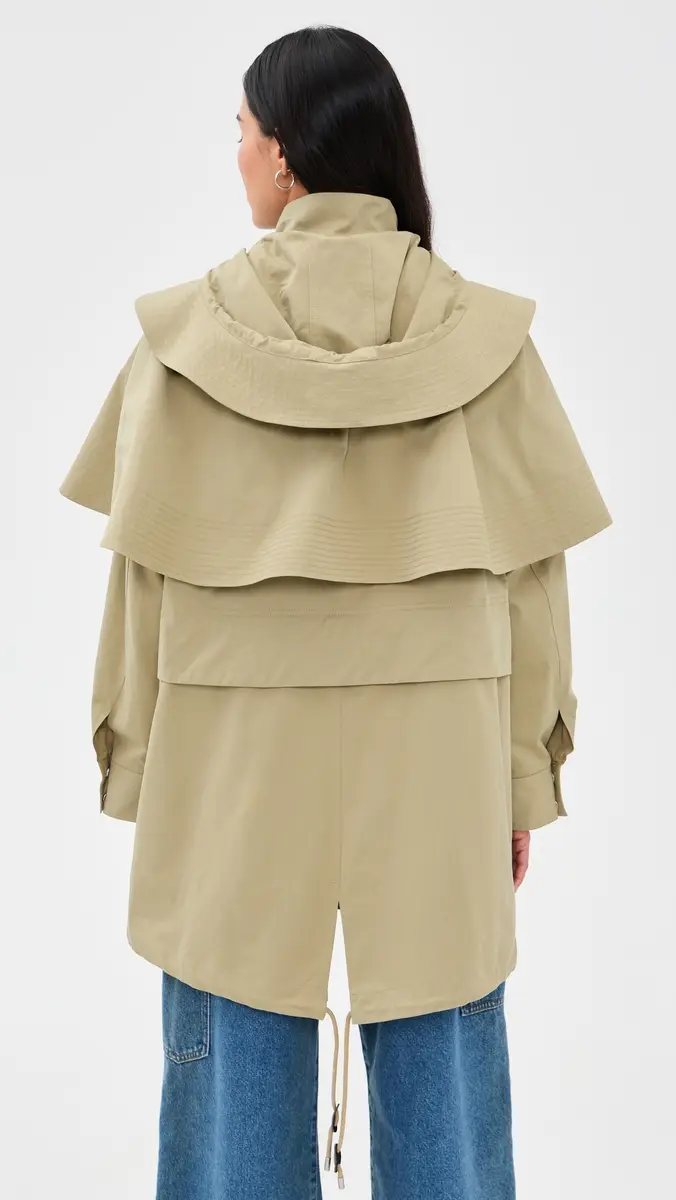 Sea Odessa Workwear Mid-Length Cape Coat | Thumbnail 3 Sea Odessa Workwear Mid-Length Cape Coat | Thumbnail 3