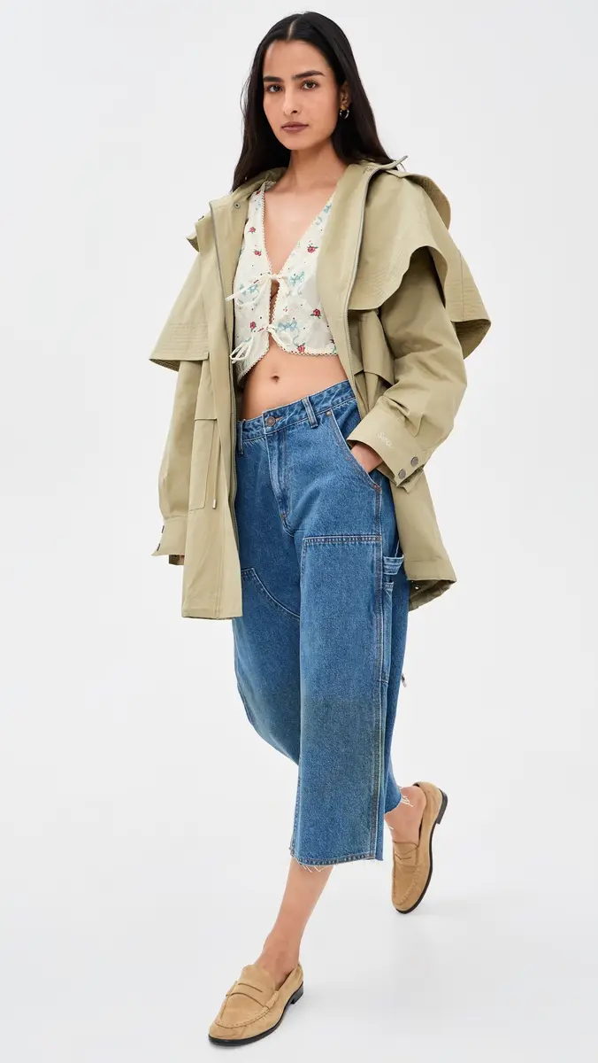 Sea Odessa Workwear Mid-Length Cape Coat | Thumbnail 5 Sea Odessa Workwear Mid-Length Cape Coat | Thumbnail 5