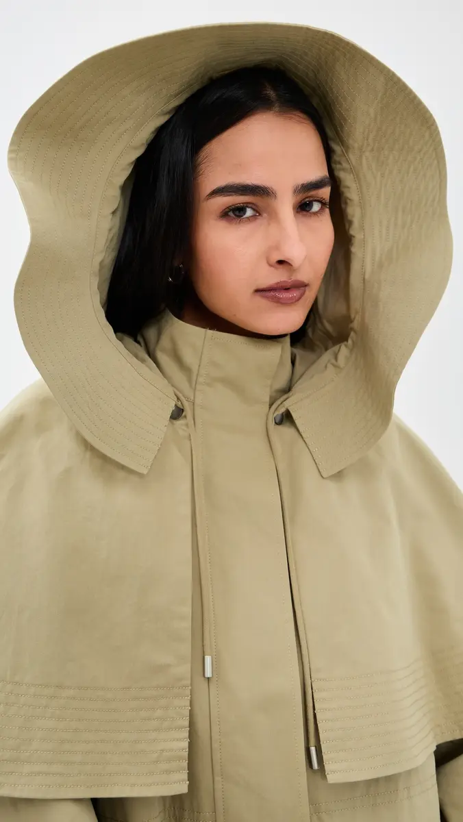 Sea Odessa Workwear Mid-Length Cape Coat | Thumbnail 6 Sea Odessa Workwear Mid-Length Cape Coat | Thumbnail 6