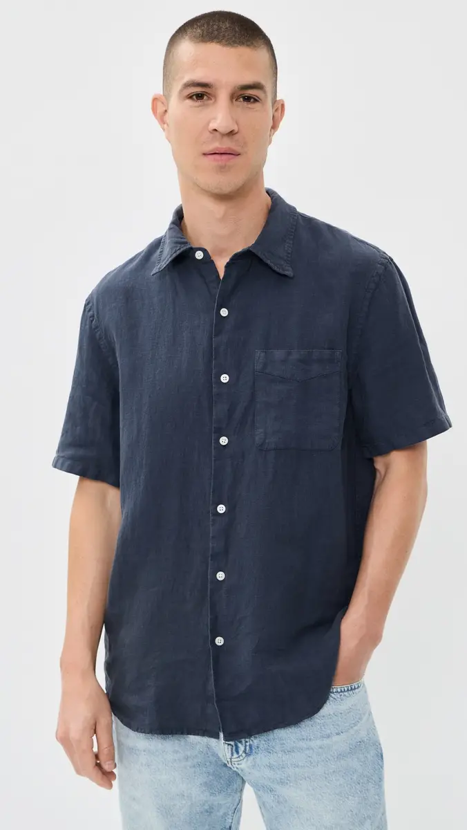 Madewell Short Sleeve Linen Shirt | Thumbnail 2 Madewell Short Sleeve Linen Shirt | Thumbnail 2