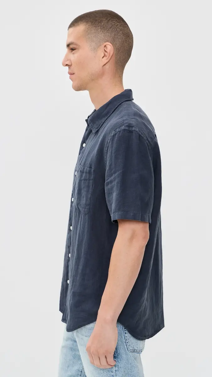 Madewell Short Sleeve Linen Shirt | Thumbnail 4 Madewell Short Sleeve Linen Shirt | Thumbnail 4