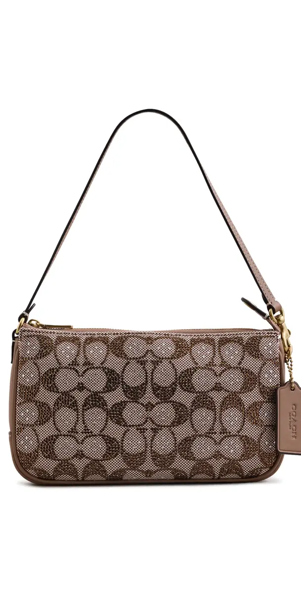Coach Crystal Signature Jacquard Plaza Bag Mushroom | Image 1 Coach Crystal Signature Jacquard Plaza Bag Mushroom | Image 1