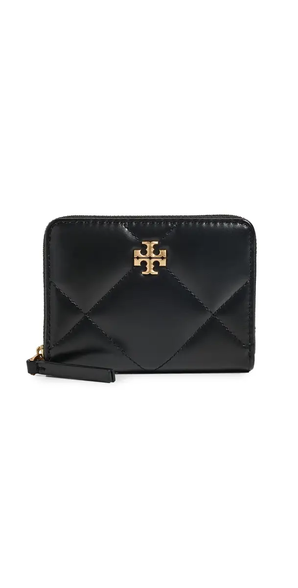 Tory Burch Kira Diamond Quilt Small Zip Around Wallet | Image 1 Tory Burch Kira Diamond Quilt Small Zip Around Wallet | Image 1