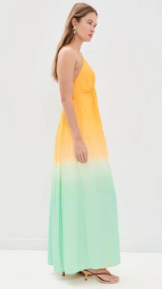 Dress To Multicolor Nascente Metallic Open Back Maxi Dress | Thumbnail 4