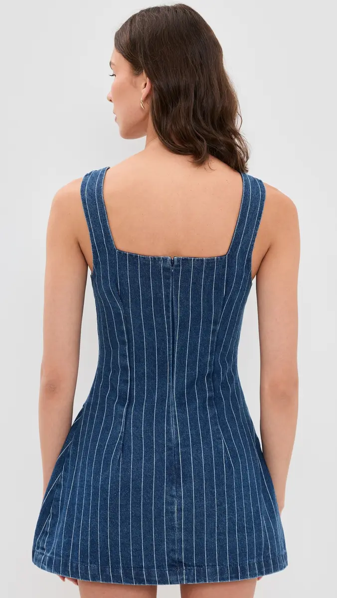 Line & Dot Monah Denim Mini Dress | Thumbnail 3