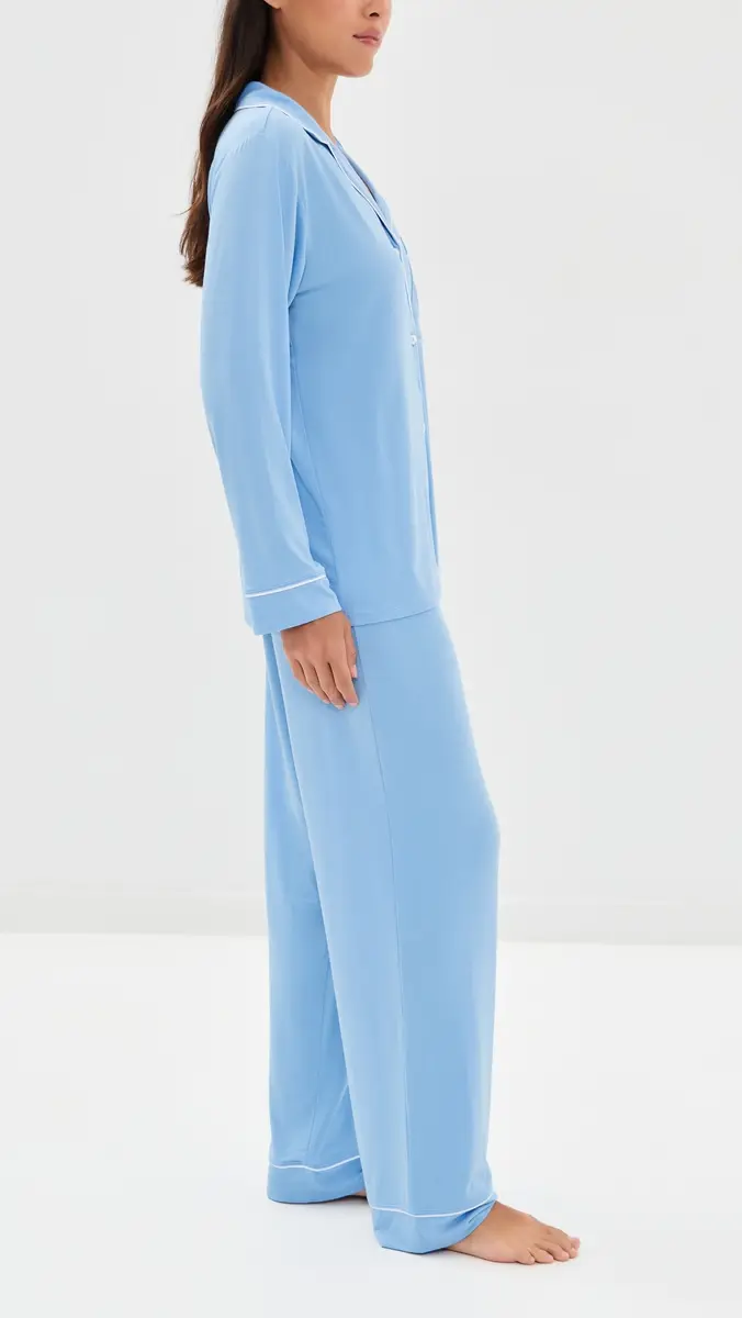 Eberjey Gisele Long Pajama Set | Thumbnail 4 Eberjey Gisele Long Pajama Set | Thumbnail 4
