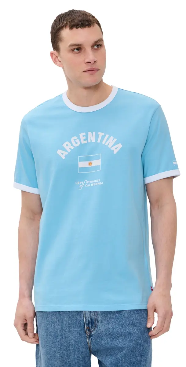 Levi's X World Cup Argentina Ringer Tee | Image 1 Levi's X World Cup Argentina Ringer Tee | Image 1