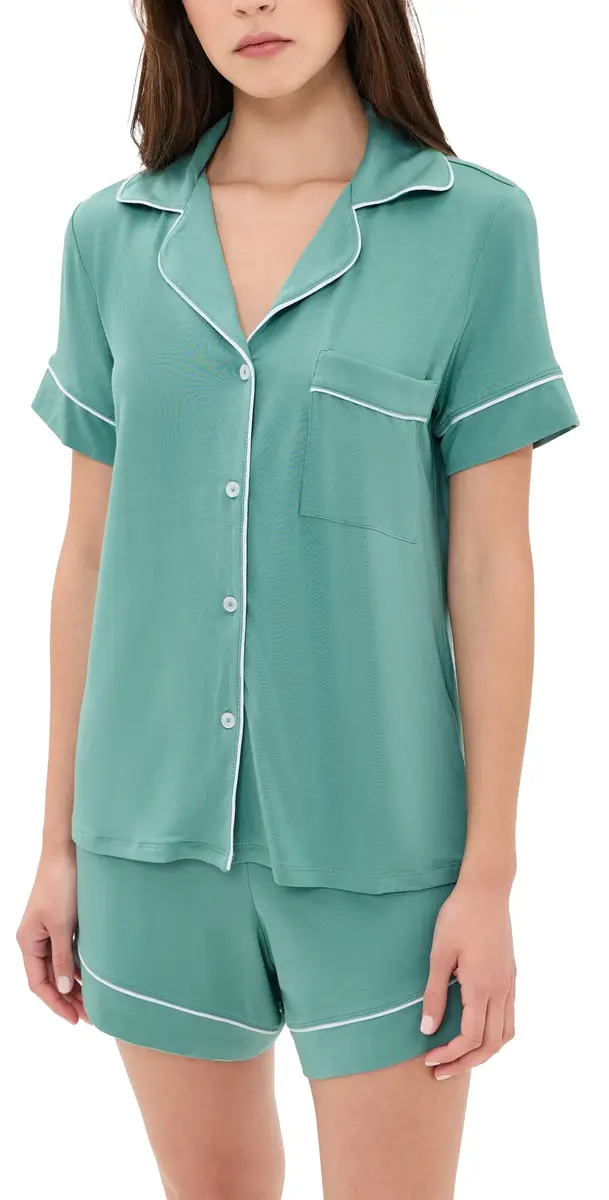 Eberjey Gisele Relaxed Shorts Pajama Set | Image 1 Eberjey Gisele Relaxed Shorts Pajama Set | Image 1