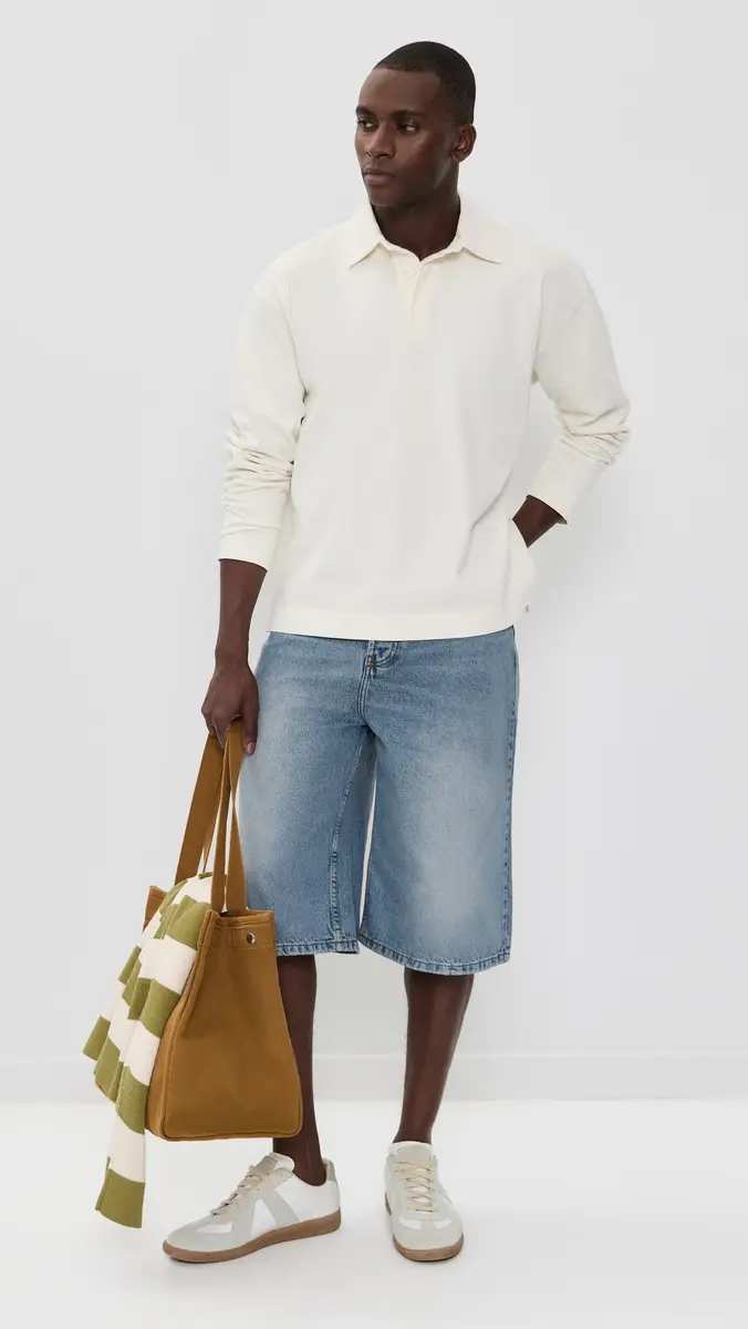 AMI Large Fit Bermuda Shorts 14 | Thumbnail 5 AMI Large Fit Bermuda Shorts 14 | Thumbnail 5