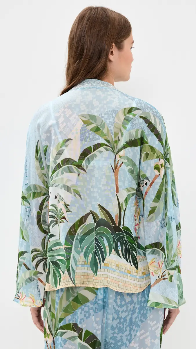 Farm Rio Embroidered Coverup Blouse | Thumbnail 3 Farm Rio Embroidered Coverup Blouse | Thumbnail 3
