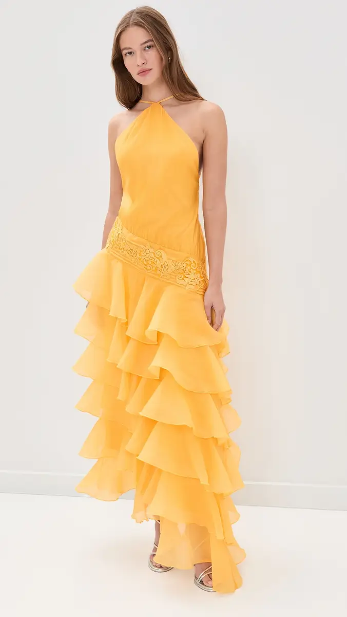 Yellow The Label Dahlia Organza Dress | Thumbnail 2