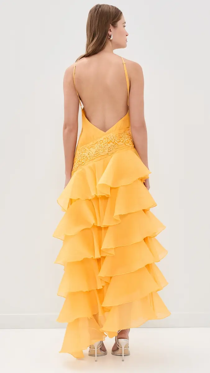 Yellow The Label Dahlia Organza Dress | Thumbnail 3