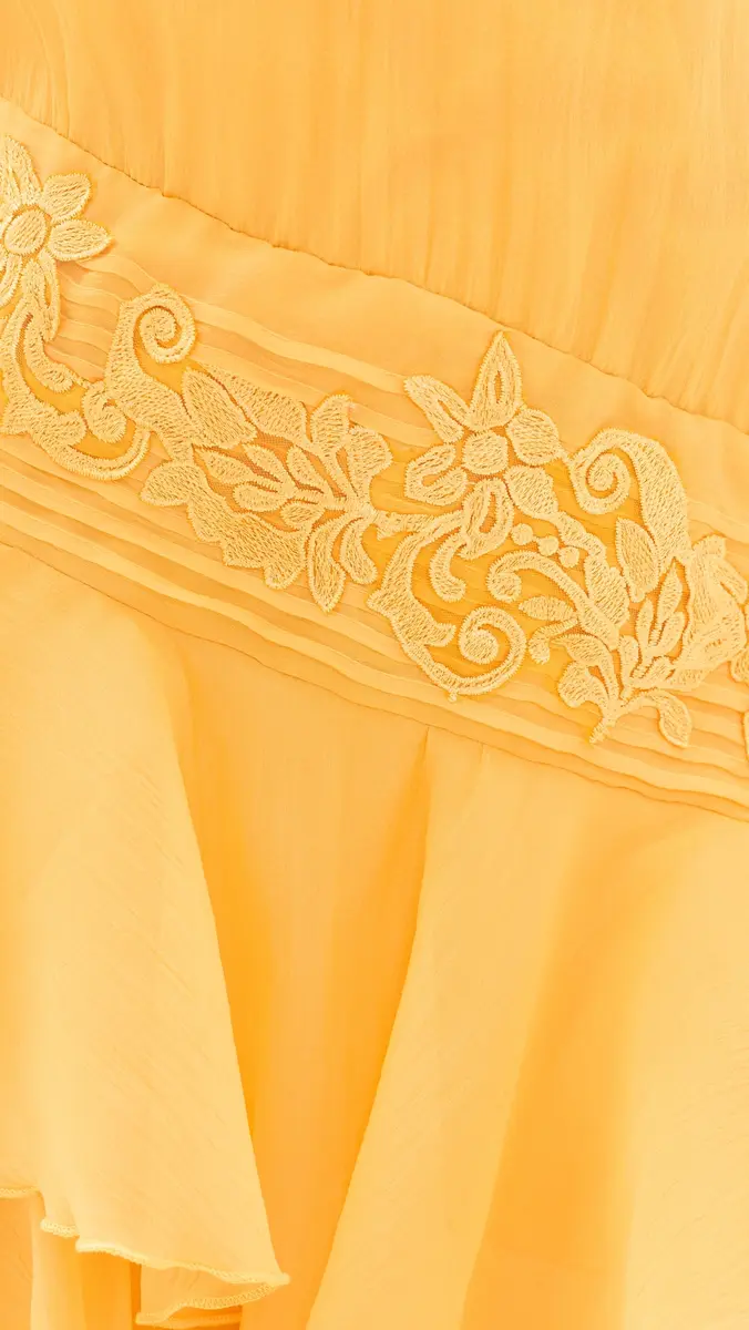 Yellow The Label Dahlia Organza Dress | Thumbnail 6