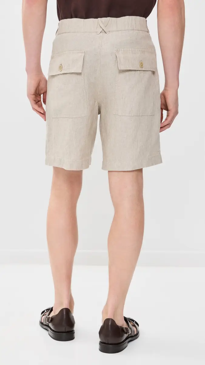 Alex Mill Pull On Field Shorts In Flax Linen 19 | Thumbnail 3 Alex Mill Pull On Field Shorts In Flax Linen 19 | Thumbnail 3