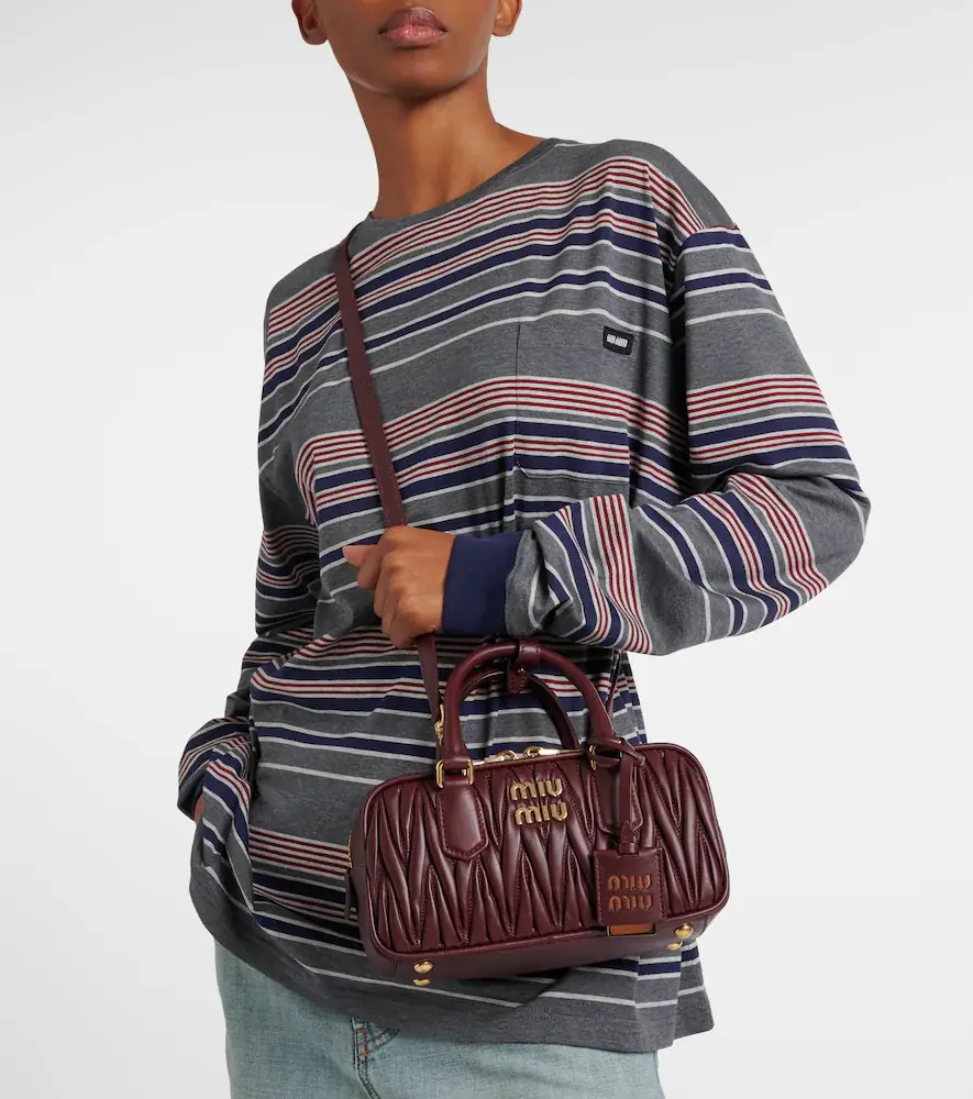 Miu Miu Arcadie matelassé leather top-handle bag | Thumbnail 4
