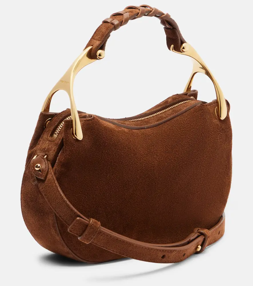 Alexander McQueen Wishbone Mini suede top-handle bag | Thumbnail 5 Alexander McQueen Wishbone Mini suede top-handle bag | Thumbnail 5