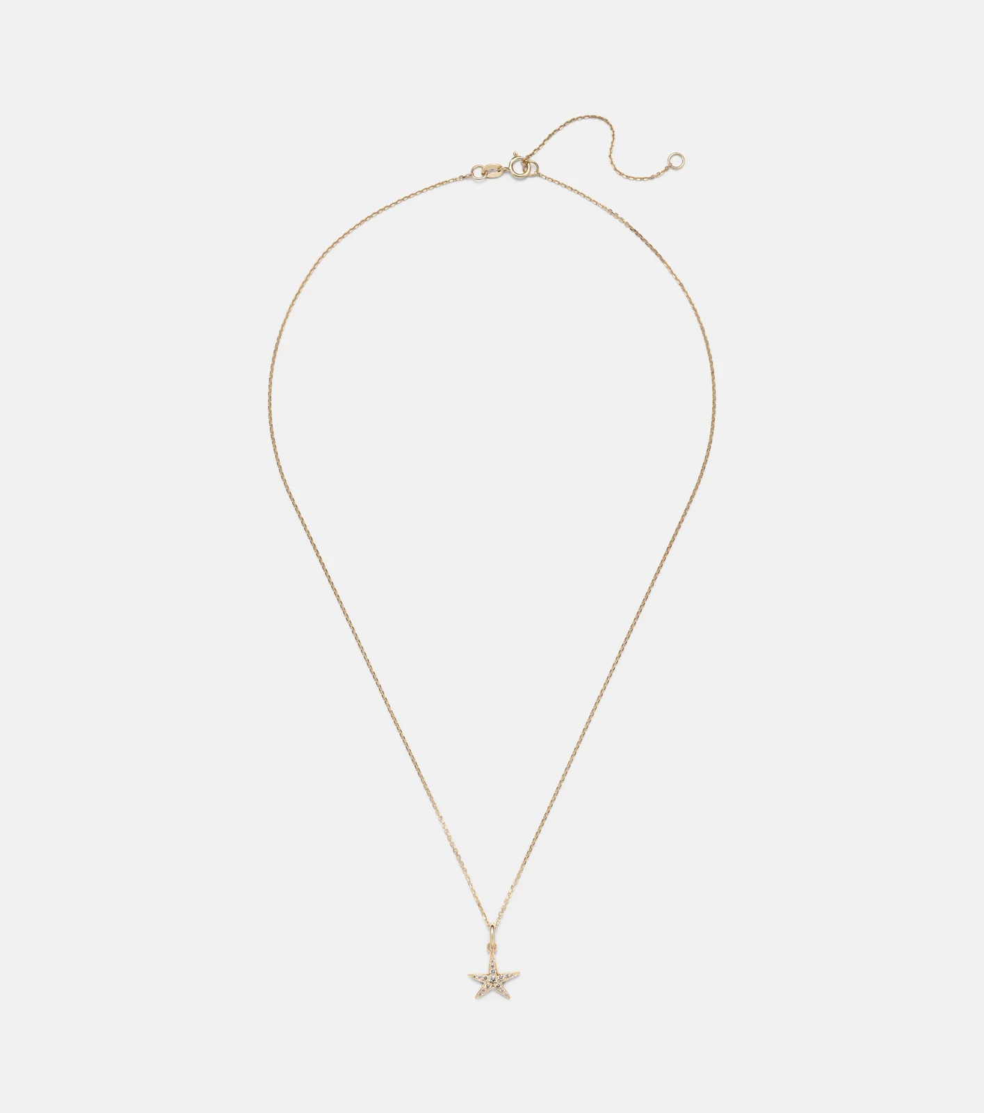 Lucky Starfish 14kt gold pendant necklace with diamonds Lucky Starfish 14kt gold pendant necklace with diamonds
