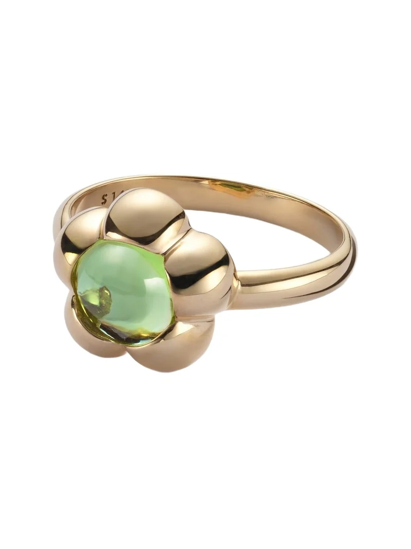 Kensington 14kt gold pinky ring with peridot