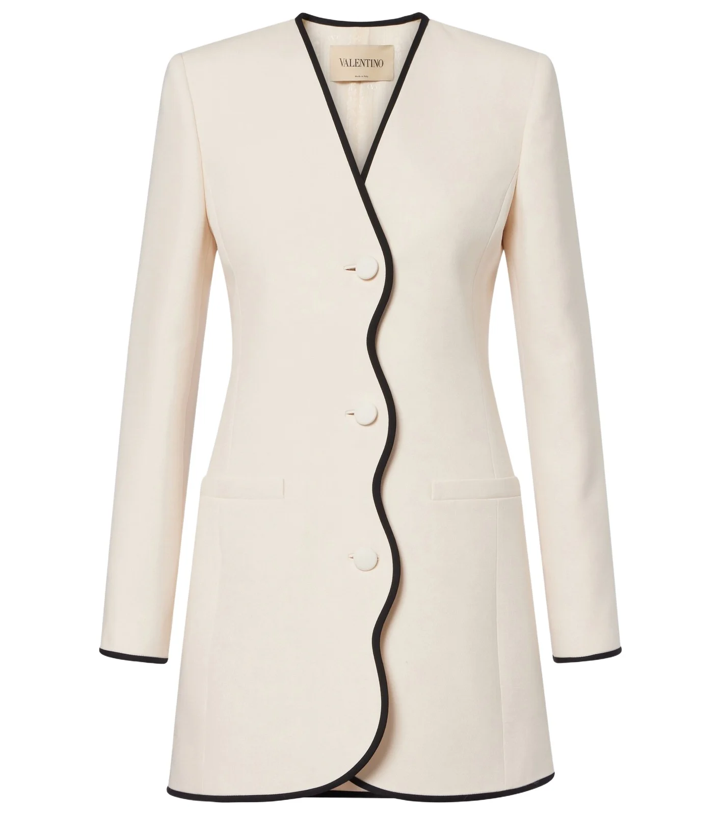 Crepe Couture scalloped jacket
