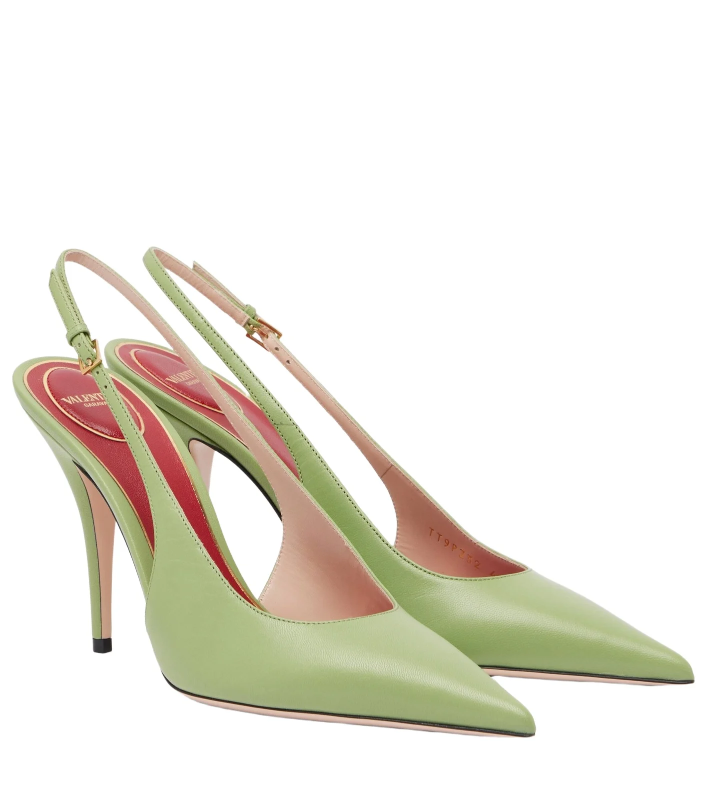Cuttie leather slingback pumps