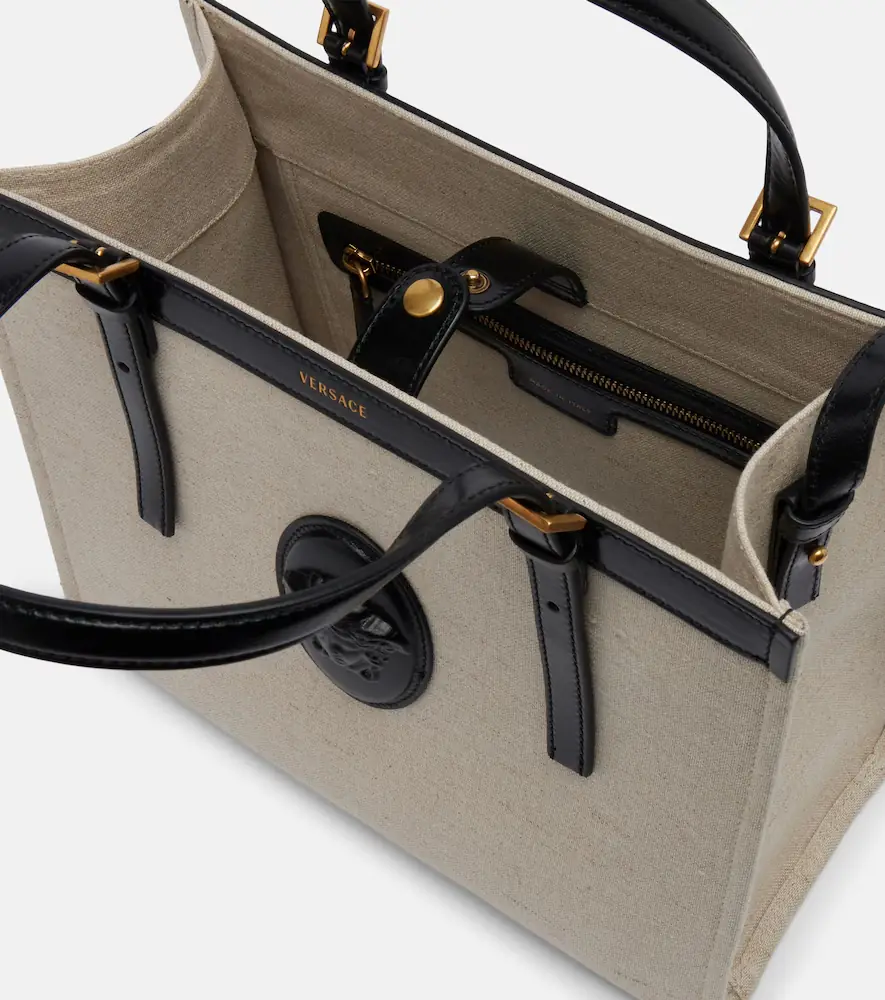 Versace Rivière Small canvas tote bag | Thumbnail 3 Versace Rivière Small canvas tote bag | Thumbnail 3