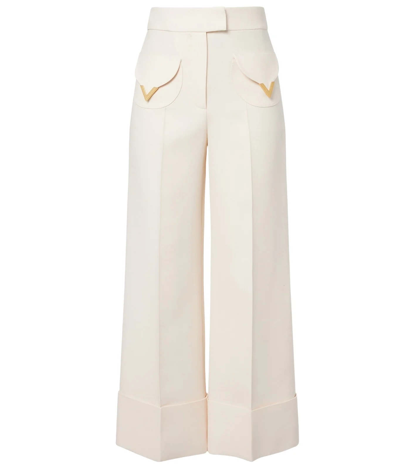 Crepe Couture VGold wide-leg pants Crepe Couture VGold wide-leg pants