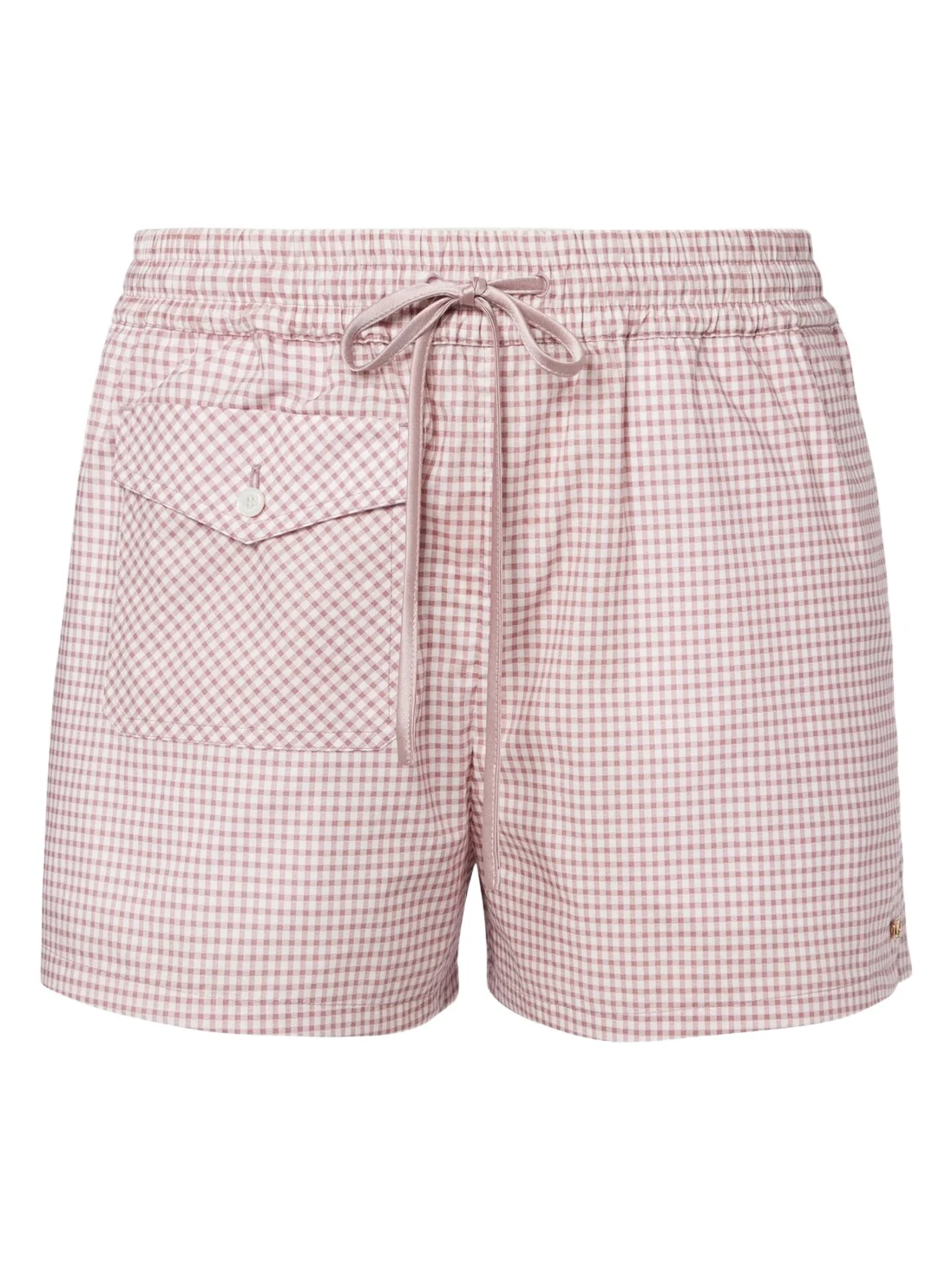 Gingham cotton shorts