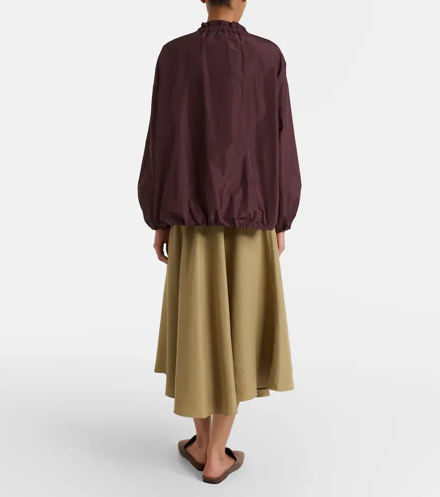Max Mara Linen and silk twill midi skirt | Thumbnail 6