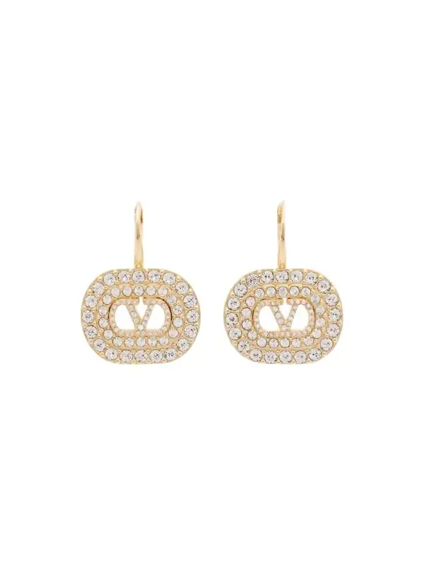 VLogo Swarovski-embellished earrings