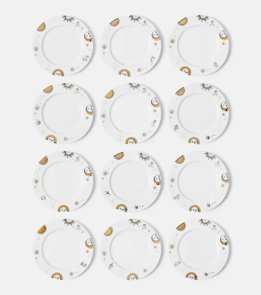 FORNASETTI Astronomici set of 12 porcelain dinner plates | Thumbnail 5