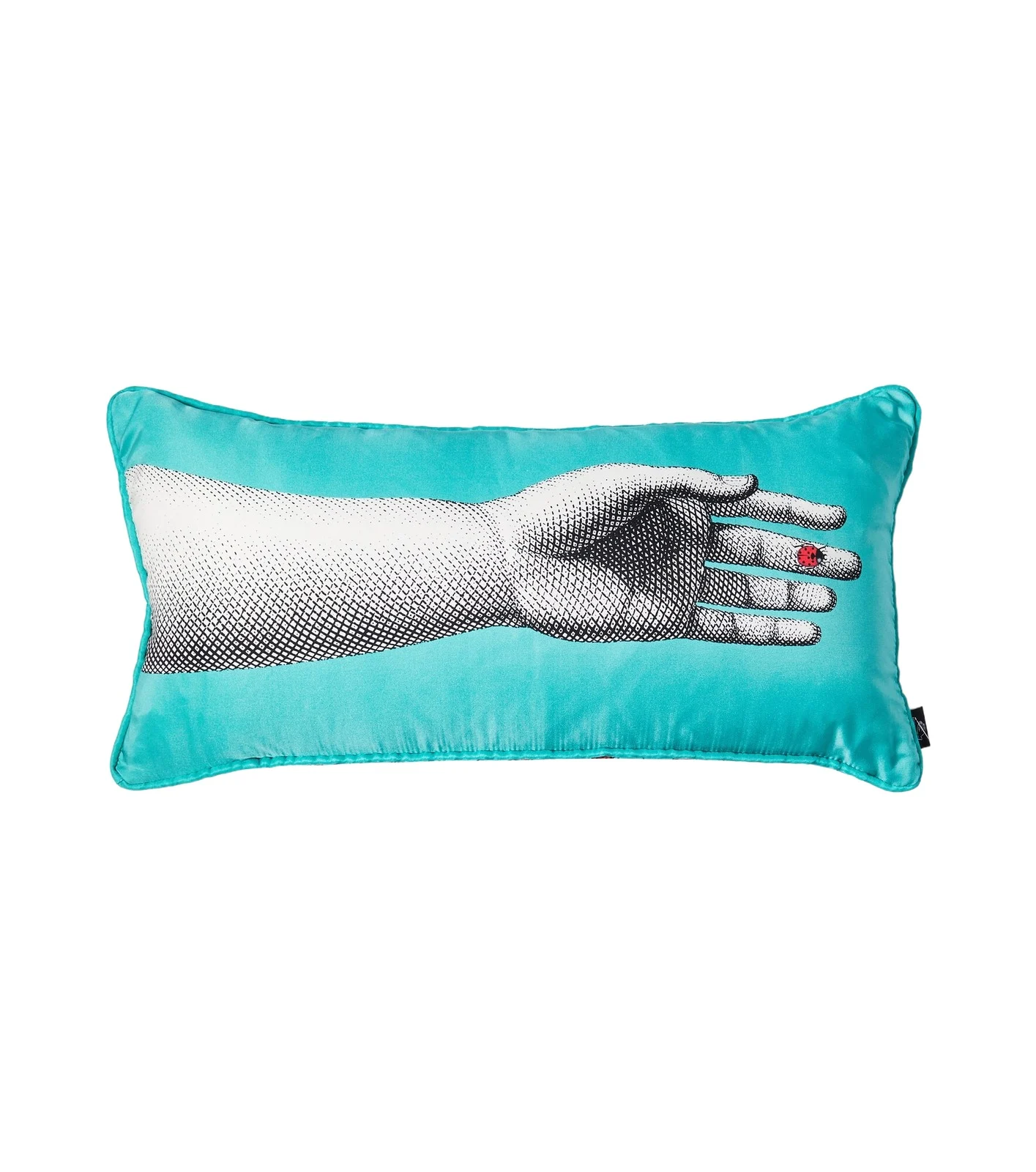 FORNASETTI Mano printed silk and cotton-blend cushion