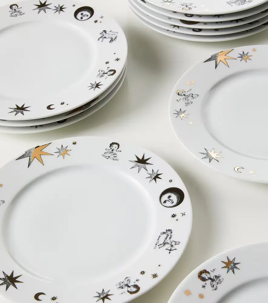 FORNASETTI Astronomici set of 12 porcelain dessert plates | Thumbnail 3