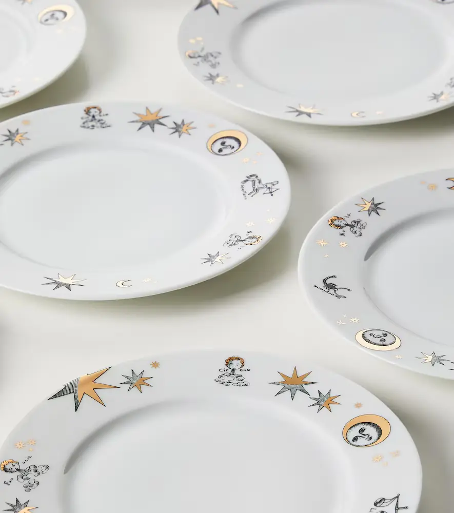 FORNASETTI Astronomici set of 12 porcelain dessert plates | Thumbnail 4