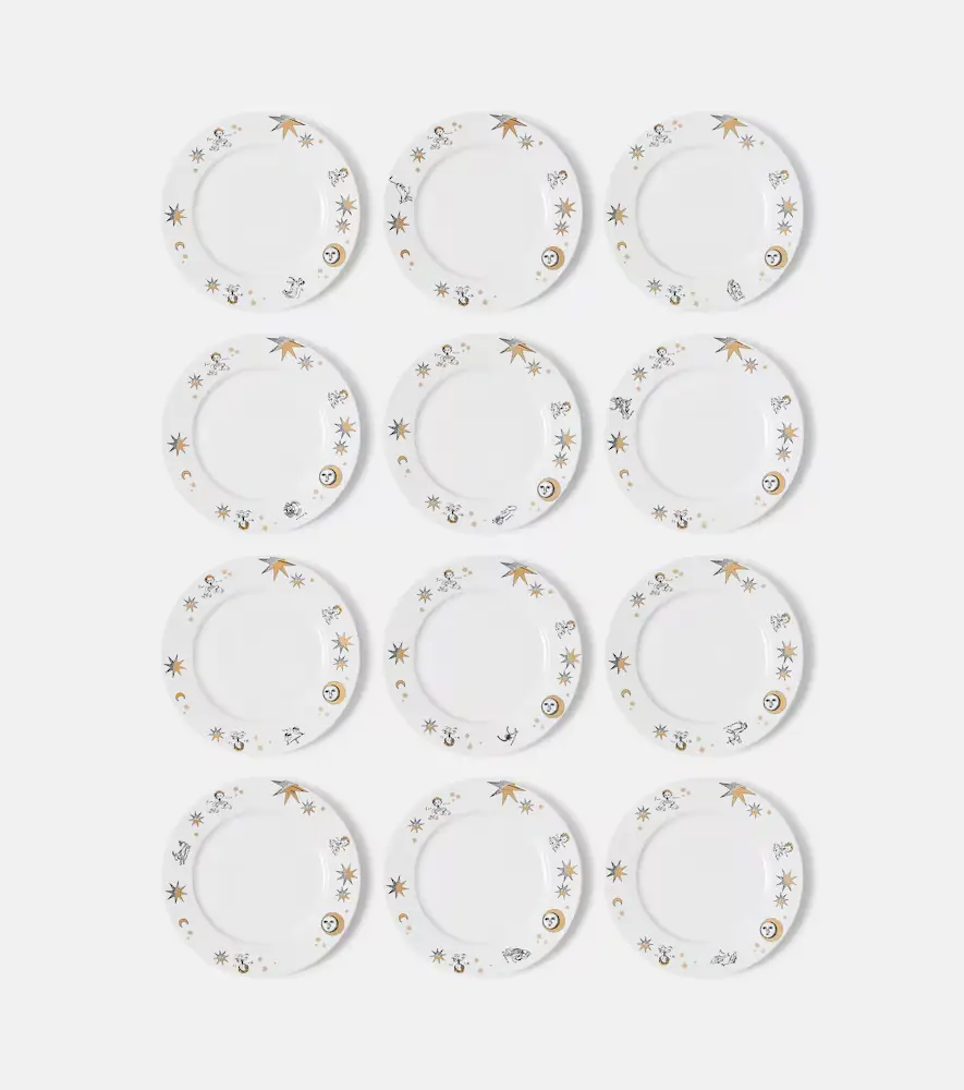 FORNASETTI Astronomici set of 12 porcelain dessert plates | Thumbnail 5