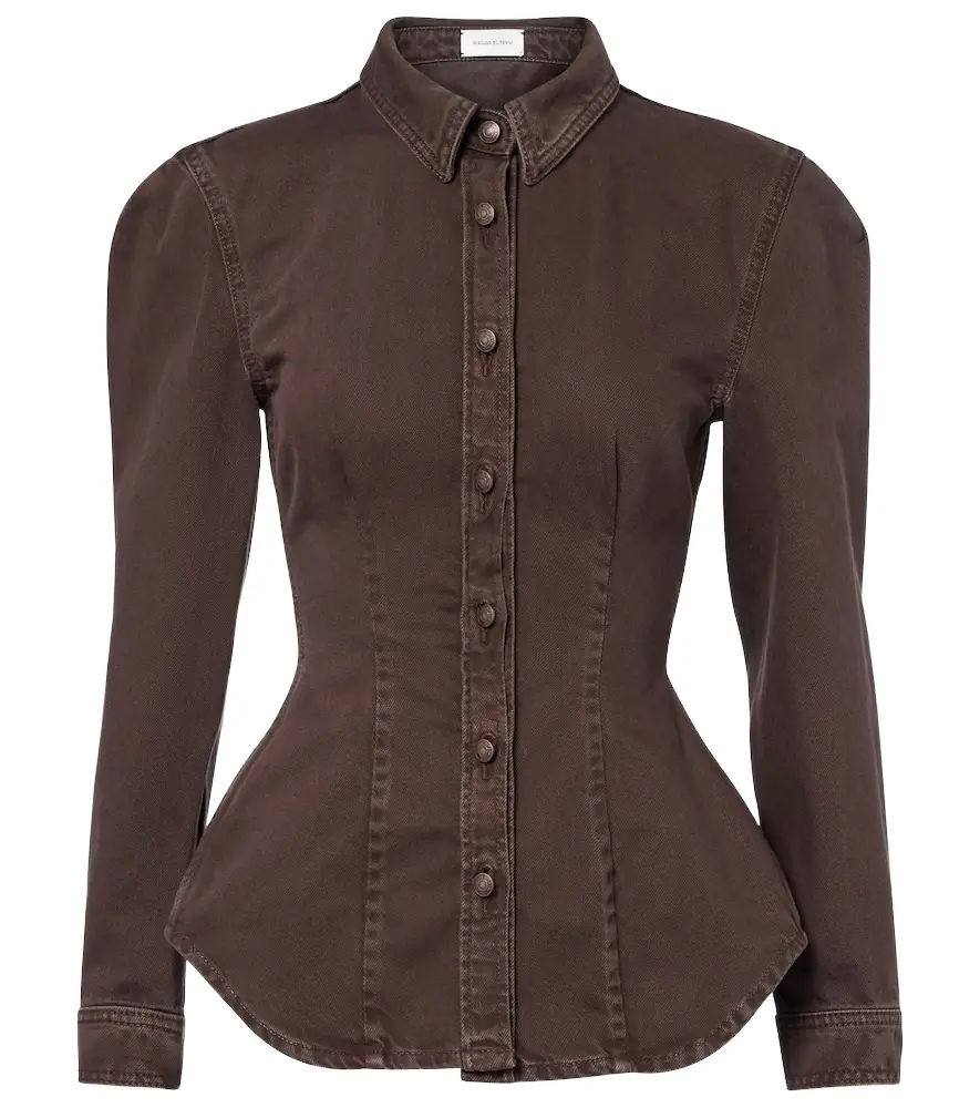 Magda Butrym Peplum denim jacket | Image 1 Magda Butrym Peplum denim jacket | Image 1
