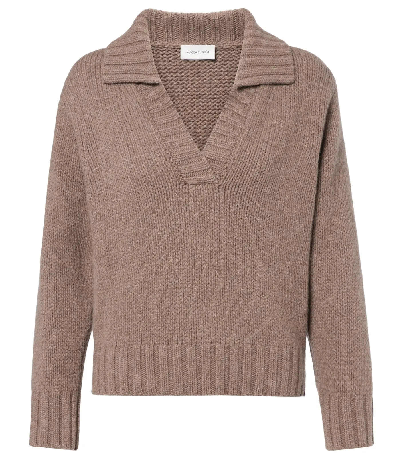 Cashmere polo sweater