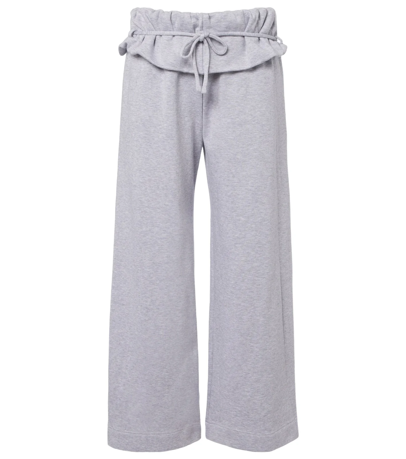 Ruffled cotton-blend sweatpants