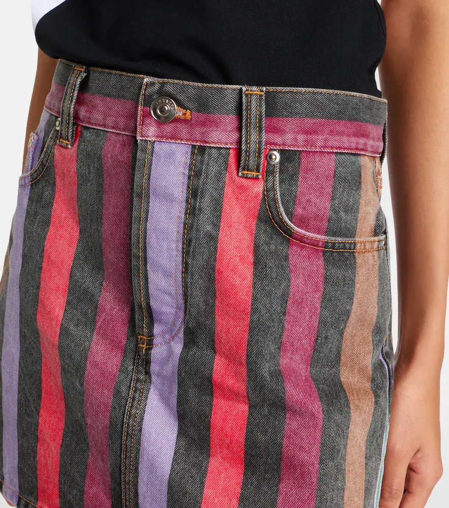 Versace Striped denim miniskirt | Thumbnail 3 Versace Striped denim miniskirt | Thumbnail 3