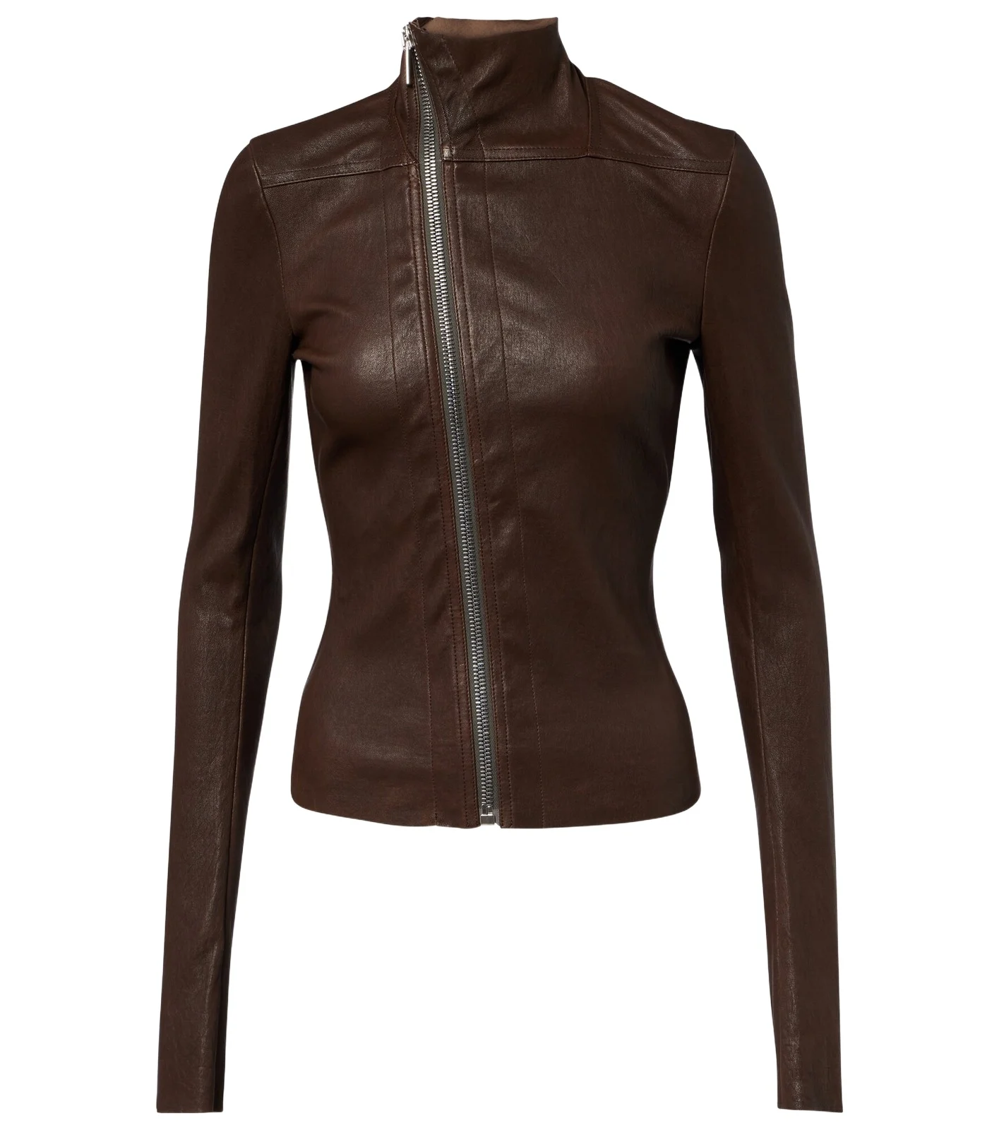 Gary leather and cotton-blend jacket Gary leather and cotton-blend jacket
