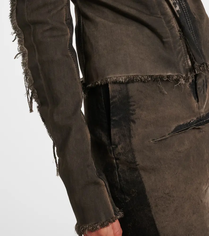 Rick Owens Gary distressed denim jacket | Thumbnail 4 Rick Owens Gary distressed denim jacket | Thumbnail 4