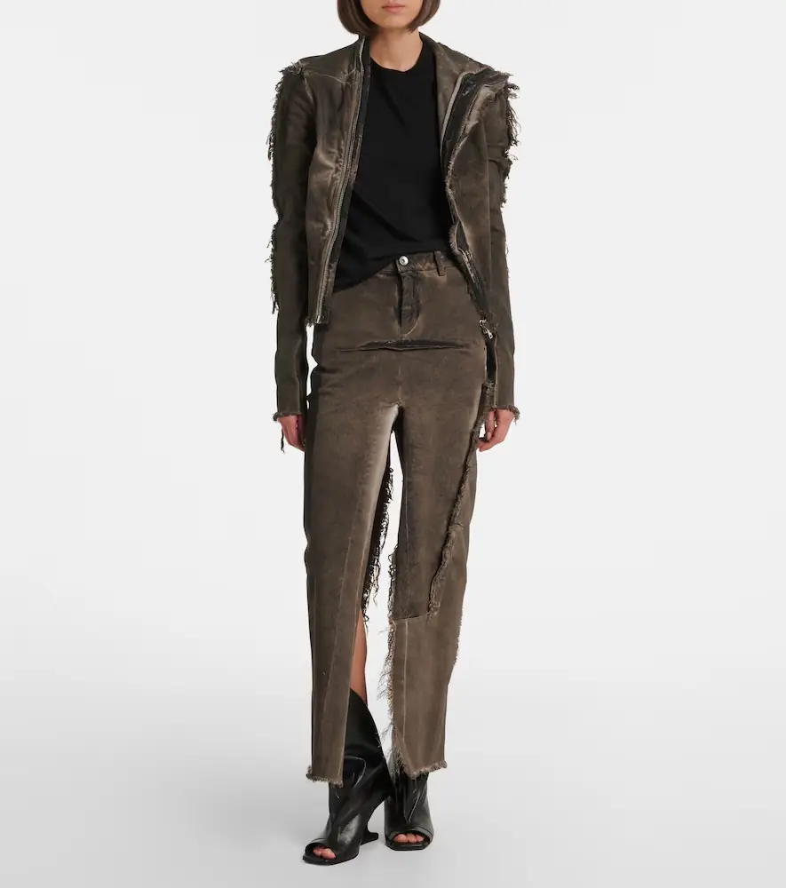 Rick Owens Gary distressed denim jacket | Thumbnail 6 Rick Owens Gary distressed denim jacket | Thumbnail 6