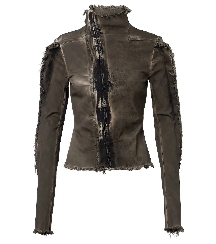 Rick Owens Gary distressed denim jacket