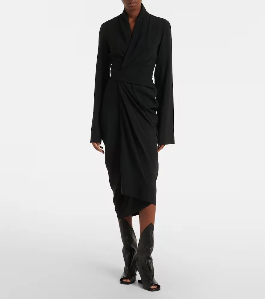 Rick Owens Draped wrap dress | Thumbnail 5