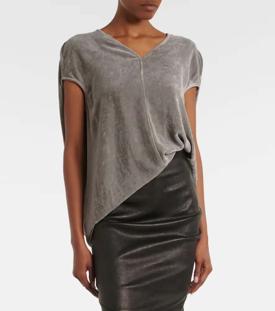 Rick Owens Floating velvet top | Thumbnail 2