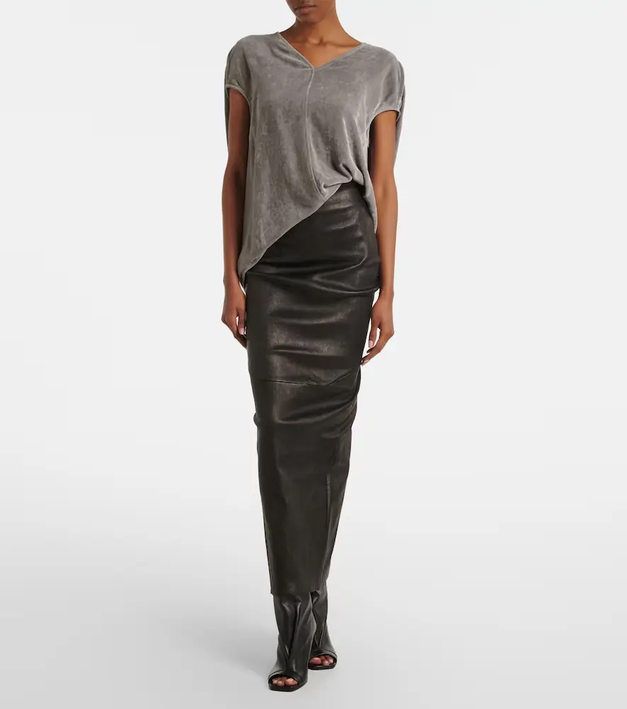 Rick Owens Floating velvet top | Thumbnail 4