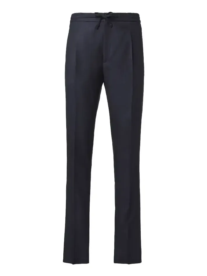Wool slim pants