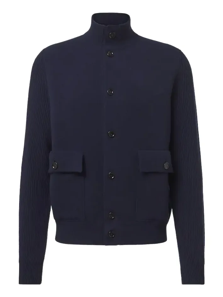 Knitted wool-blend jacket Knitted wool-blend jacket