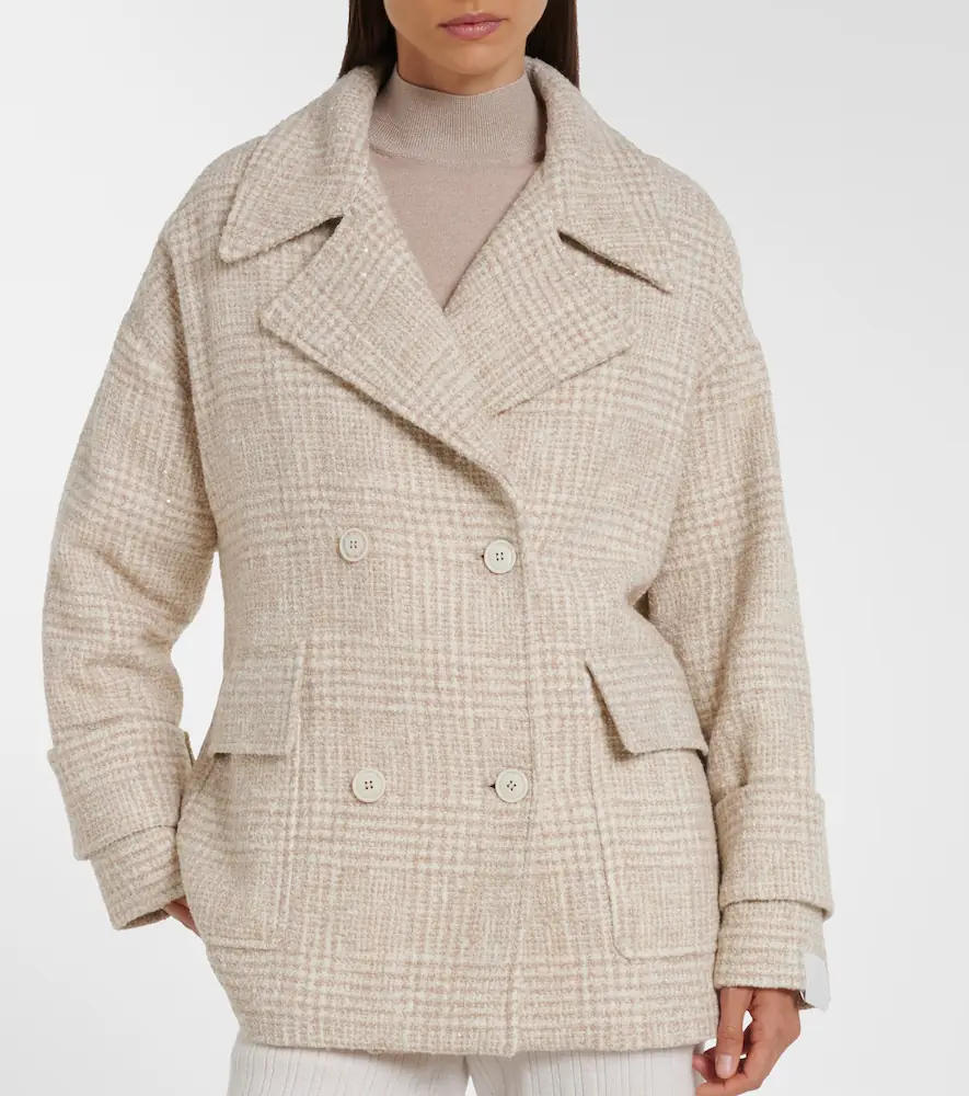 ELEVENTY Checked wool and alpaca-blend jacket | Thumbnail 4 ELEVENTY Checked wool and alpaca-blend jacket | Thumbnail 4
