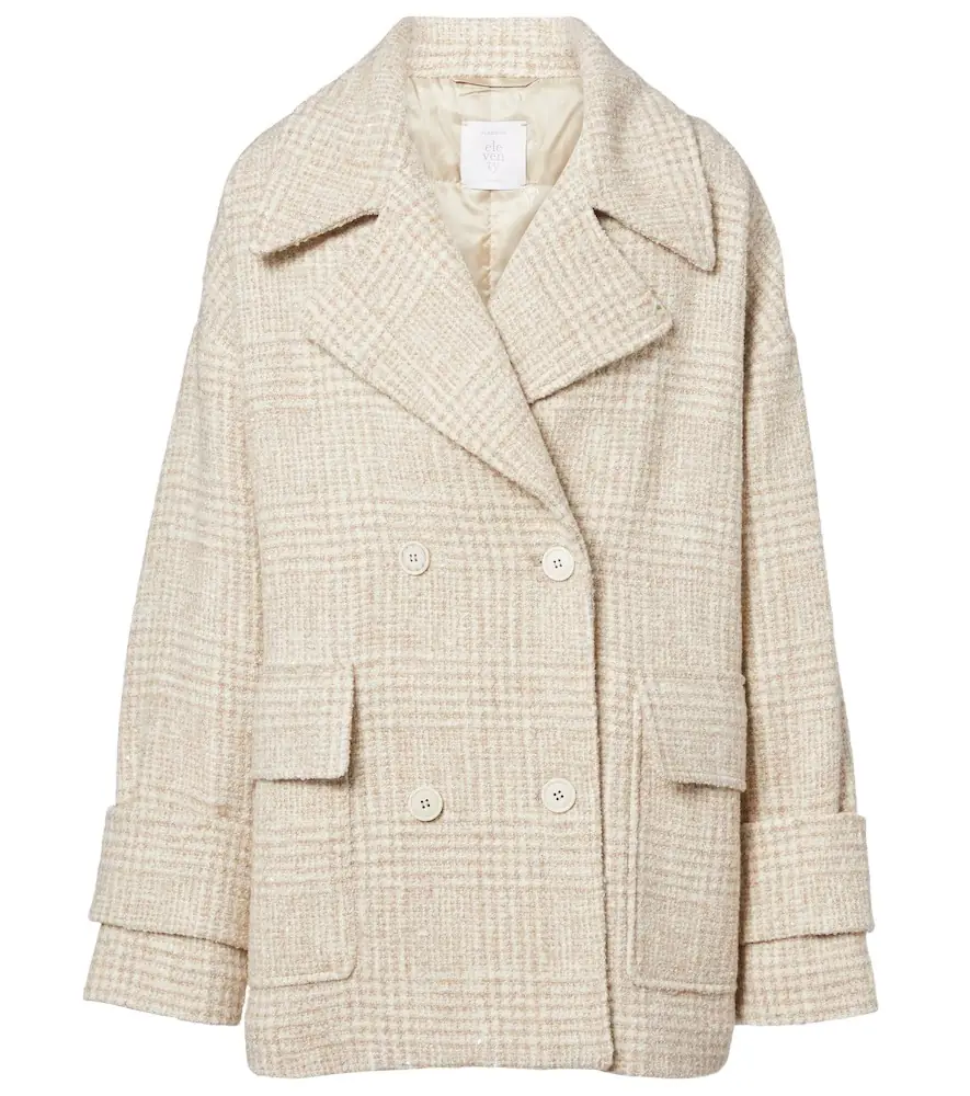 Eleventy Checked wool and alpaca-blend jacket | Image 1 Eleventy Checked wool and alpaca-blend jacket | Image 1