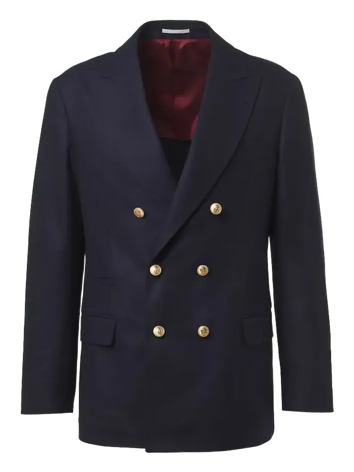 Double-breasted virgin wool blazer Double-breasted virgin wool blazer